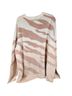 Barefoot Dreams Animal Print Pink Ivory Pullover Sweater Size 3X - photo 2