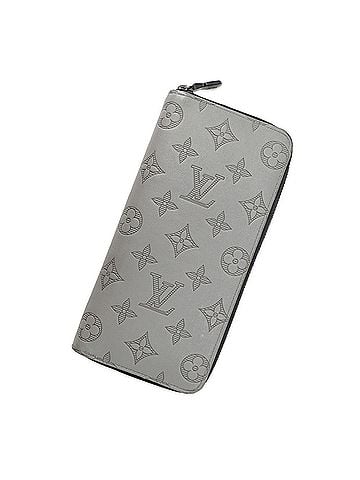 Louis Vuitton Louis Vuitton Monogram Shadow Zippy Wallet Vertical M81384 Long Wallet, Men's, Black, Round, Monogram, Men's LOUIS VUITTON WALLET (view 1)