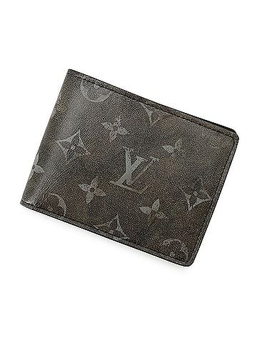 Louis Vuitton Louis Vuitton Bi-fold Wallet Brushed Monogram Portefeuille Slender M11708 Men's Black LOUIS VUITTON WALLET (view 1)