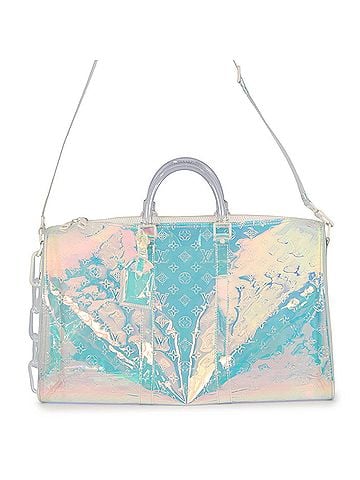 Louis Vuitton Louis Vuitton Boston Bag Monogram Prism Keepall Bandoulière 50 M53271 Travel Handbag Women's LOUIS VUITTON (view 1)