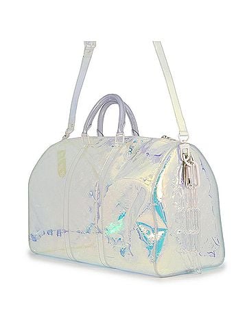 Louis Vuitton Louis Vuitton Boston Bag Monogram Prism Keepall Bandoulière 50 M53271 Travel Handbag Women's LOUIS VUITTON (view 2)