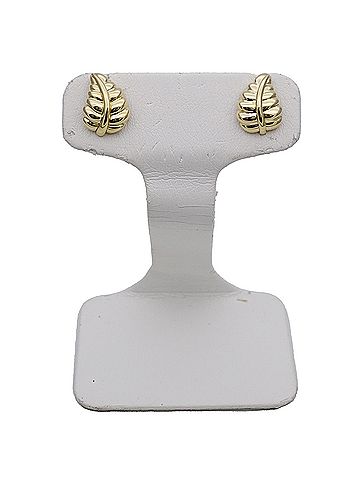 Tiffany & Co. Tiffany & Co. Earrings for Women, Brand Name, 750YG Leaf Design, Yellow Gold, Pair, Jewelry (view 2)