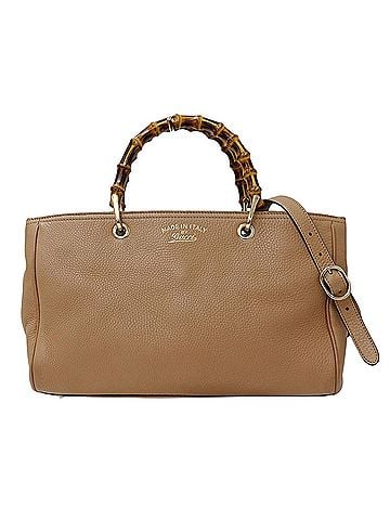 Gucci Gucci women's handbag, brand name, bamboo, handbag/shoulder bag, 2-way, leather, beige, 323660 (view 1)