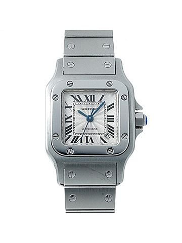 Cartier Cartier Santos Galbée Automatic SM W20054D6 Silver Ladies Watch Winding Used Ginzo (view 1)