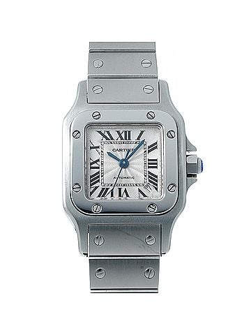 Cartier Cartier Santos Galbée Automatic SM W20054D6 Silver Ladies Watch Winding Used Ginzo (view 2)