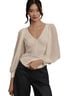 Anthropologie 46% Cotton 41% Acrylic 13% Polyamide 100% Viscose Solid White Pullover Sweater Size M - photo 1