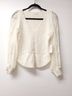 Anthropologie 46% Cotton 41% Acrylic 13% Polyamide 100% Viscose Solid White Pullover Sweater Size M - photo 3