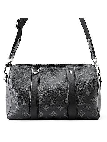Louis Vuitton Louis Vuitton Shoulder Bag Monogram Eclipse Reverse City Keepall M45936 Black Handbag Men's LOUIS VUITTON (view 1)