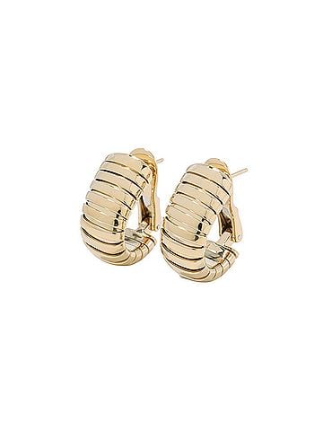 Bvlgari Bulgari Tubogas Earrings, 18K Yellow Gold, BVLGARI (view 1)