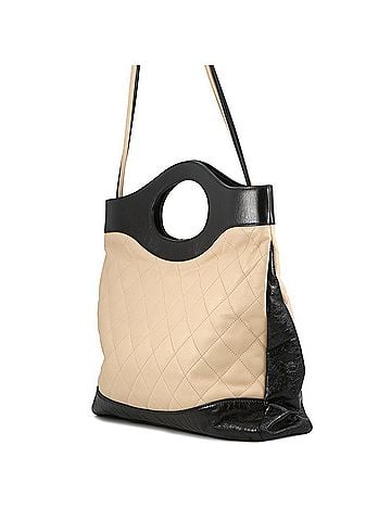 Chanel Chanel Matelassé handbag, Coco Mark, 31 Large, A57977, CHANEL 2-way shoulder bag, black, handbag for women, (view 2)