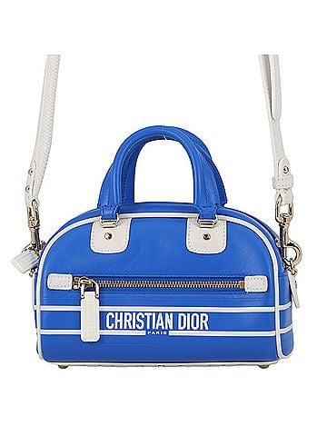 Christian Dior Christian Dior Vibe Micro Bowling Bag Leather Handbag (2-way) (view 1)