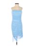 Majorelle 97% Polyester 3% Elastane 97% Cotton 3% Elastane 40% Nylon 100% Elastane 100% Polyester Solid Blue Cocktail Dress Size 4 - photo 1
