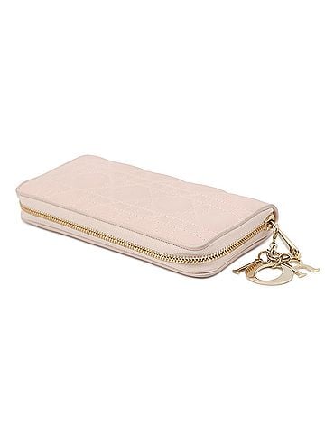 Christian Dior Christian Dior Long Wallet Cannage Lady Voyageur Lambskin S0007ONMJ_M973 Japan Limited Edition Women's WALLET (view 2)