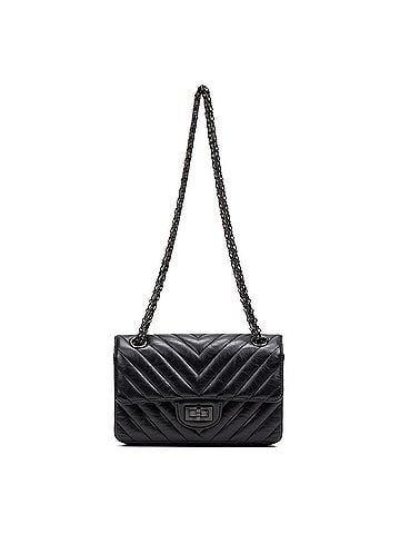 Chanel Rare 2.55 Reissue Flap Bag So Black Mini (view 1)