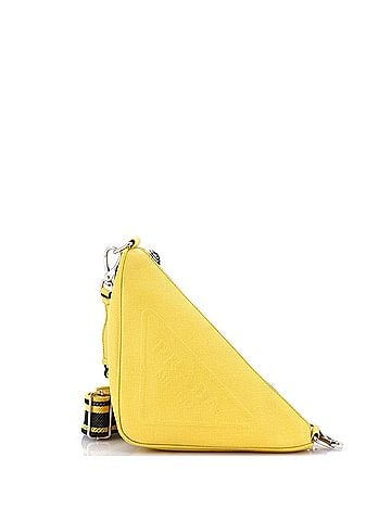 Prada Triangle Logo Zip Crossbody Small (view 1)