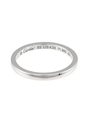 Cartier Cartier 1895 Classic #55 Ring, 2mm wide, Platinum (Pt) (view 2)