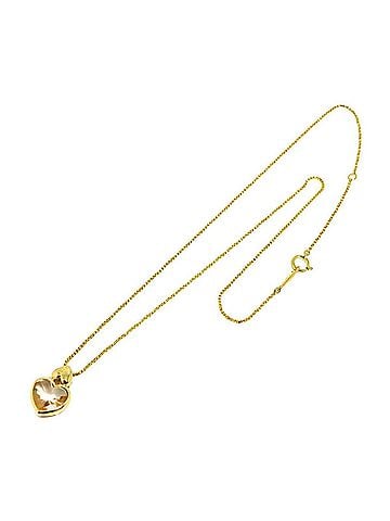 Yves Saint Laurent Yves Saint Laurent Quartz Heart Necklace, 40cm, 18K Yellow Gold (750) (view 1)