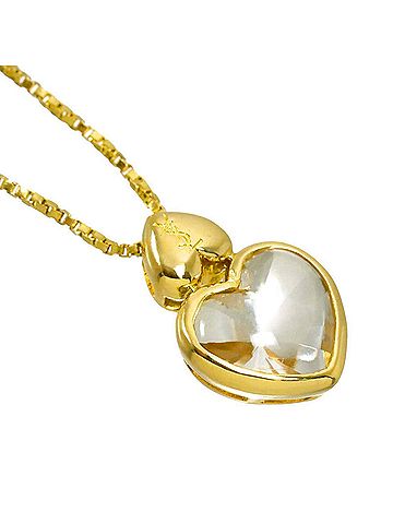 Yves Saint Laurent Yves Saint Laurent Quartz Heart Necklace, 40cm, 18K Yellow Gold (750) (view 2)