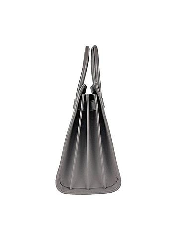 Saint Laurent Saint Laurent SAINT LAURENT Handbag Shoulder Bag Sac de Jour Leather Gray Gold Women's z9973 (view 2)
