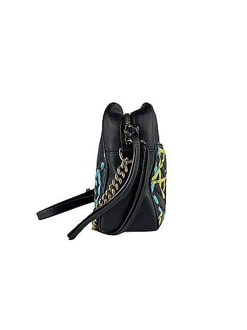 Gucci Gucci GG Marmont Shoulder Bag, Leather, Black, Blue, Yellow, Women's, 443499 z9884 (view 2)