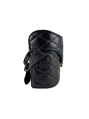 Saint Laurent Saint Laurent June Box Leather Shoulder Bag, Black, Women's, 710080 z9883 (view 2)
