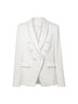Veronica Beard 72% Acetate 28% Polyester 100% Polyester Solid White Blazer Size 8 - photo 1
