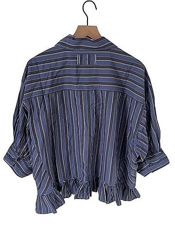 Free People Bailey Stripe Shirt 3/4 Sleeve Polo (view 2)