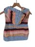 Free People Stripes Blue Pink Sweater Vest Size S - photo 2
