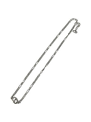 Christian Dior Christian Dior Vintage CD Logo Silver Plated Necklace for Women (view 2)