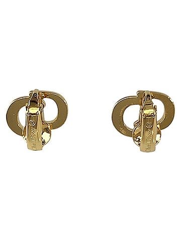 Christian Dior Christian Dior Vintage CD Logo Gold Plated Earrings for Women (view 2)