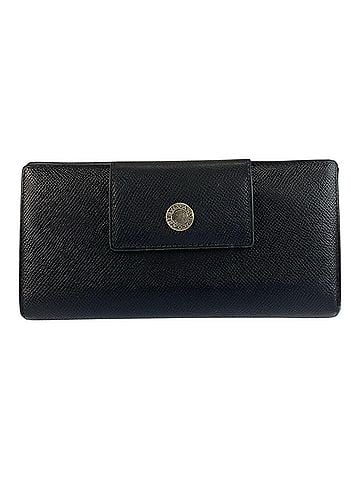 Bvlgari BVLGARI Classico Black Leather Long Wallet with Silver Hardware for Men (view 1)