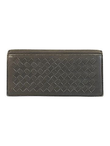 Bottega Veneta BOTTEGA VENETA Bottega Veneta Intrecciato Grey Leather Long Wallet V7782 Men's (view 2)