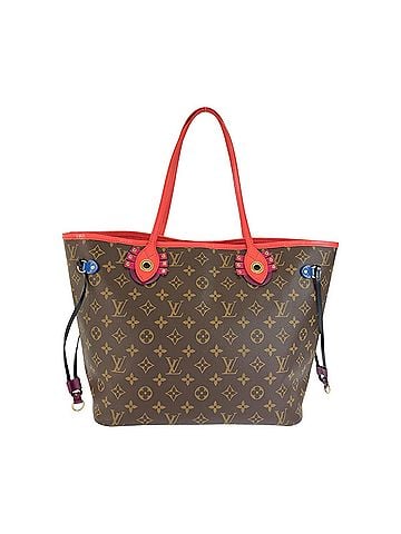 Louis Vuitton LOUIS VUITTON Louis Vuitton Monogram Totem Neverfull MM Brown Red Gold Hardware Leather Tote Bag Shoulder Women's M41663 (view 2)