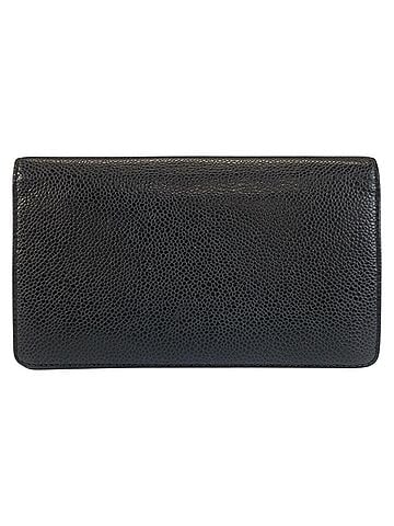 Chanel CHANEL Coco Mark Black Leather Long Wallet for Women (view 2)
