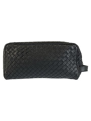 Bottega Veneta BOTTEGA VENETA Intrecciato Black Leather Clutch Bag (V4651) for Men (view 2)