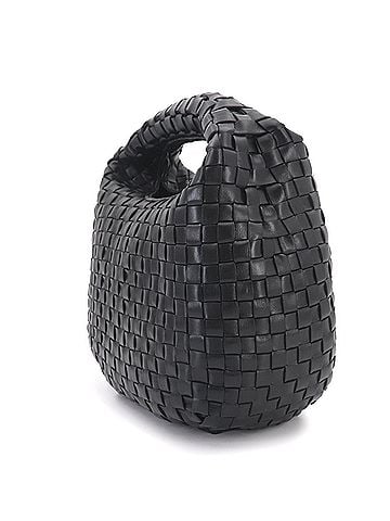 Bottega Veneta Bottega Veneta Intrecciato Hobo Handbag, Leather, Black (view 2)