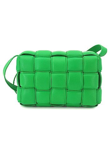 Bottega Veneta Bottega Veneta Intrecciato Padded Cassette Shoulder Handbag, Leather, Green (view 2)