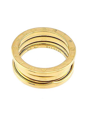 Bvlgari Bulgari BVLGARI B-ZERO1 3-band ring #52 18K YG Yellow Gold 750 Ring (view 2)