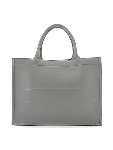 Christian Dior Christian Dior Book Tote Bag Medium Handbag, Leather, Grey, M1296ZGSB (view 1)