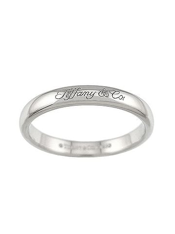 Tiffany & Co. Tiffany & Co. Lucida Notes Band 1 Ring, 3mm wide, Platinum. (view 1)