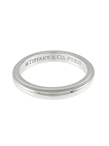 Tiffany & Co. Tiffany & Co. Milgrain 1 Ring, 3mm wide, Platinum, Together Ring (view 2)