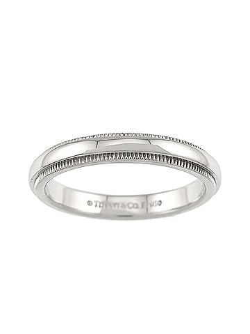 Tiffany & Co. Tiffany & Co. Milgrain 1 Ring, 3mm wide, Platinum, Together Ring (view 1)
