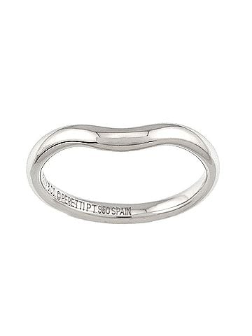 Tiffany & Co. Tiffany & Co. Curved Band Ring (Pt Platinum) (view 1)