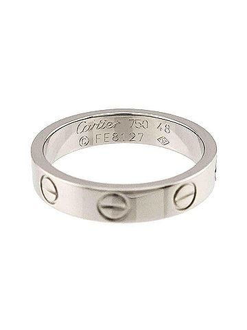 Cartier Cartier Mini Love Ring #48, 18K WG (White Gold 750) (view 2)