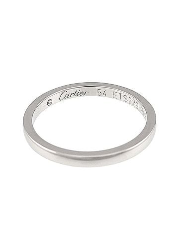 Cartier Cartier Ballerine Ring #54, 2mm wide, Platinum. (view 2)
