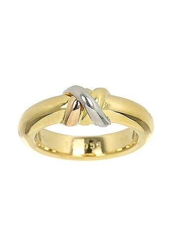 Cartier Cartier Thread #52 Ring, 18K Yellow Gold, White Pink Three-Color 750 Ring (view 1)