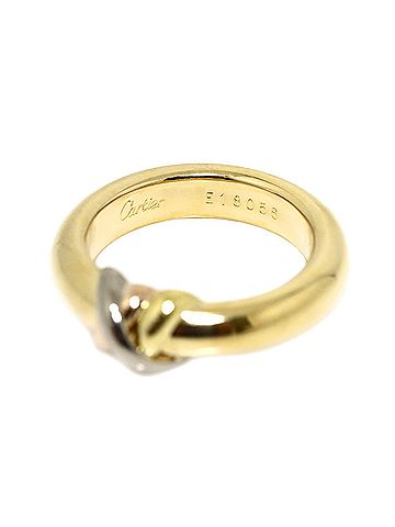 Cartier Cartier Thread #52 Ring, 18K Yellow Gold, White Pink Three-Color 750 Ring (view 2)