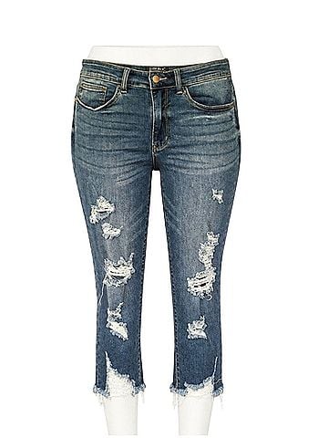 Judy Blue Skinny Fit Capris Jeans (view 1)