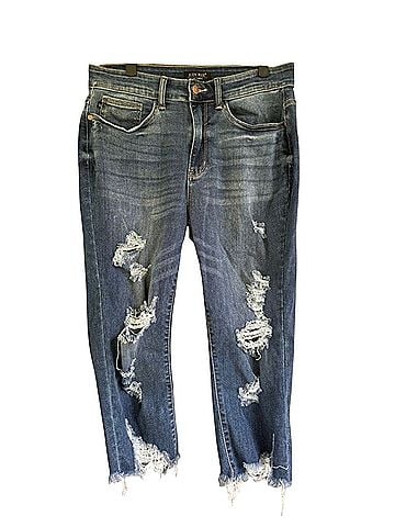 Judy Blue Skinny Fit Capris Jeans (view 2)
