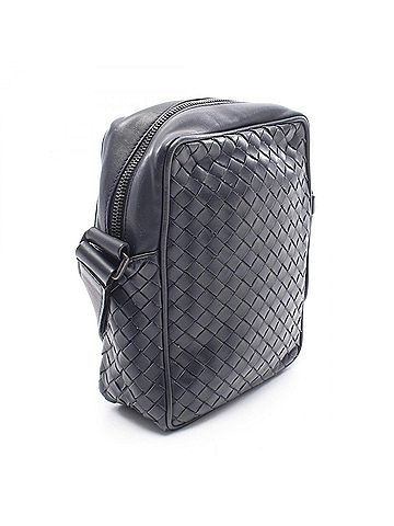 Bottega Veneta Bottega Veneta Intrecciato Shoulder Bag/Handbag, Leather, Women's, Navy, 113092 (view 2)